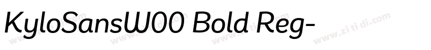 KyloSansW00 Bold Reg字体转换